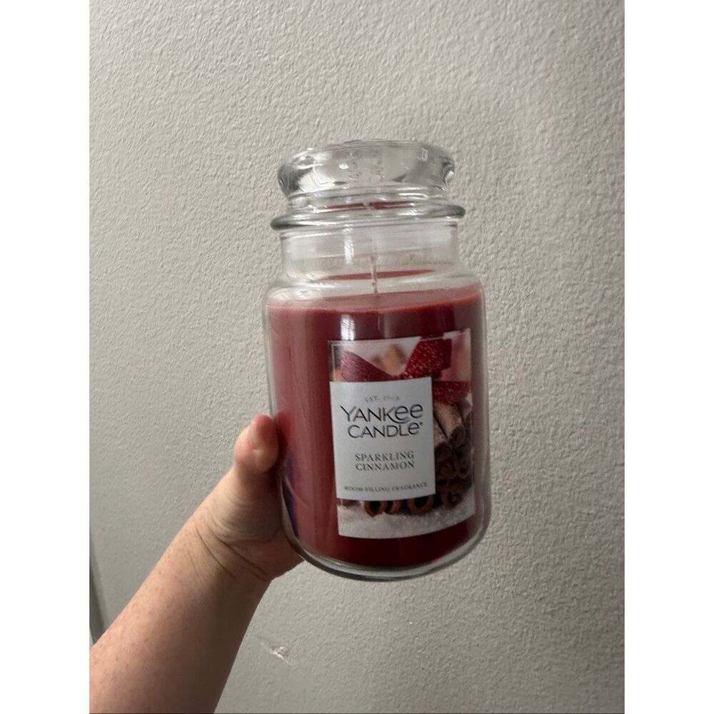 Yankee Candle Sparkling Cinnamon Large Jar Candle New Retired